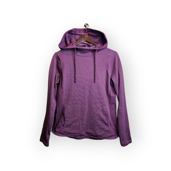 Duluth Trading Co. Striped Performance Hoodie Sweatshirt - Picture 2 of 5